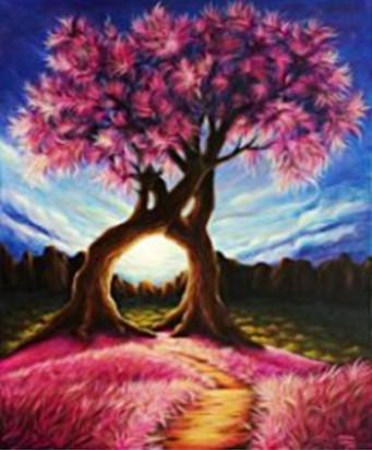 Алмазная мозаика Гармония единства 30x40 см с рамкой 41x31x25 см (H8455)