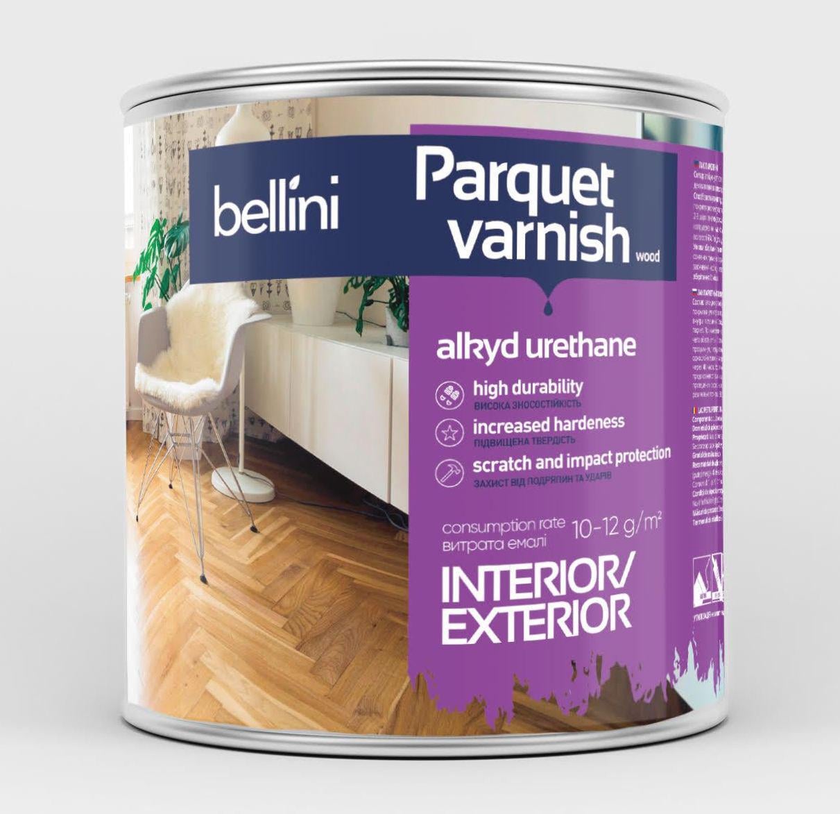 Лак паркетный BELLINI алкидно-уретановый 2.5 л (31641611)