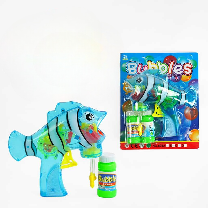 Пістолет-рибка з мильними бульбашками 25x21x7 см (MTT-179767)