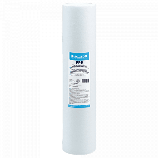 Картридж зі спіненого поліпропілену Ecosoft 4,5"х20" 5 мкм