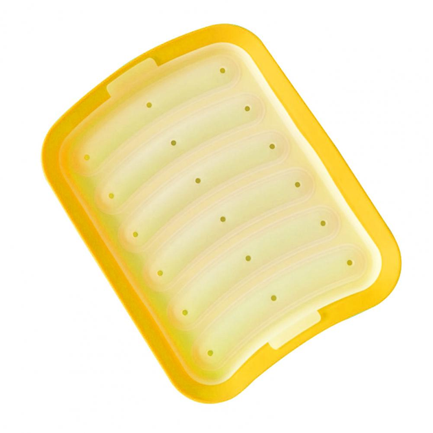 Силіконова форма для сосисок ковбасок Sausage Silicone Mold 6 осередків Жовтий (id_5151) - фото 6 Силіконова форма для сосисок ковбасок Sausage Silicone Mold 6 осередків Жовтий (id_5151) - фото 6