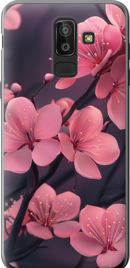 Чехол на Samsung Galaxy J8 2018 Пурпурная сакура (6075u-1511-42517) Чехол на Samsung Galaxy J8 2018 Пурпурная сакура (6075u-1511-42517)