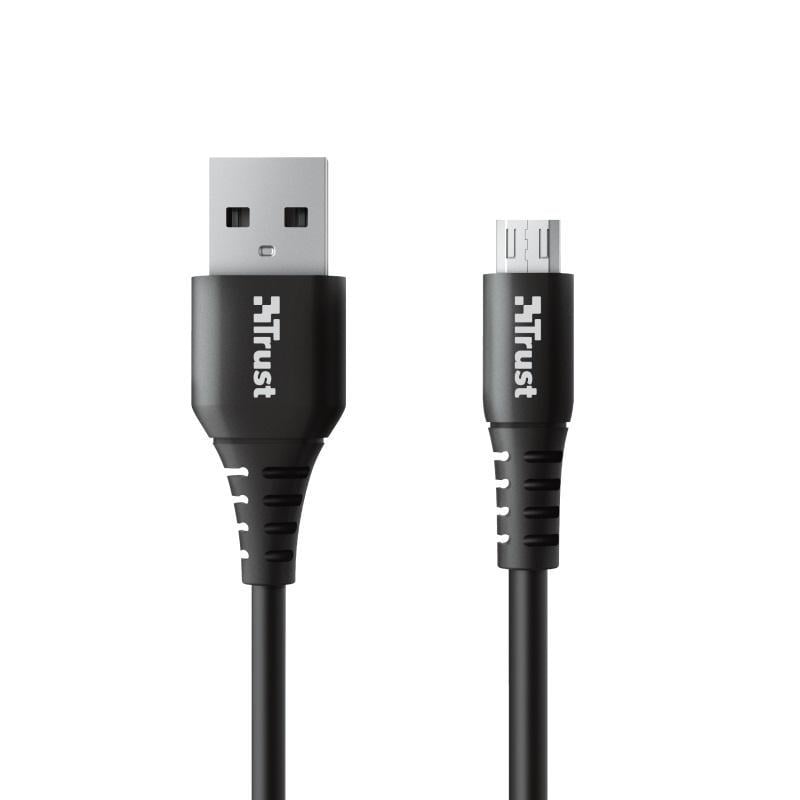 Кабель Trust NDURA USB-A/microUSB 1 м Black (ERC-23567_TRUST) - фото 1