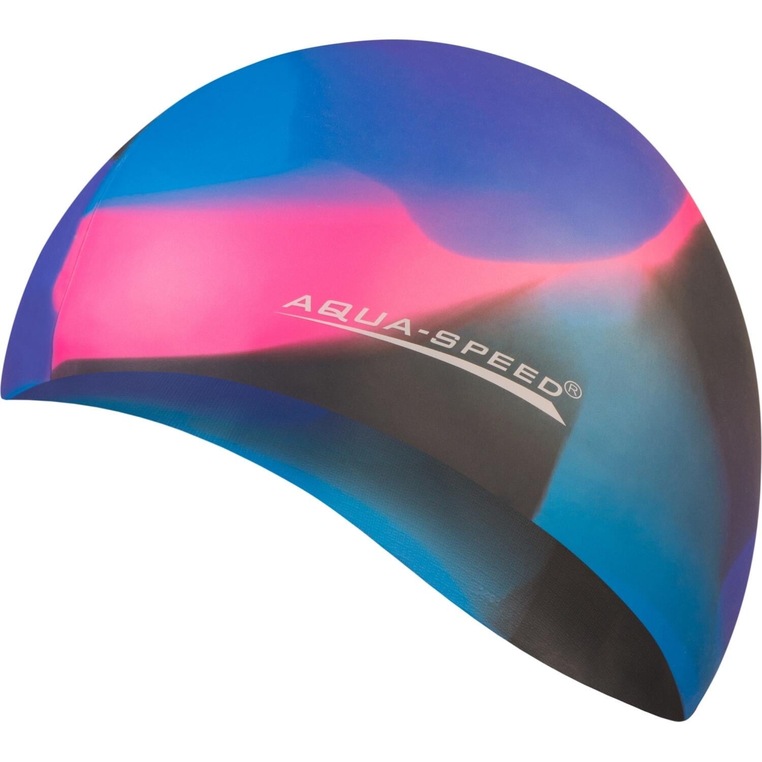 Шапочка для плавания Aqua Speed BUNT Сине-черно-розовый (113-80) Шапочка для плавания Aqua Speed BUNT Сине-черно-розовый (113-80)