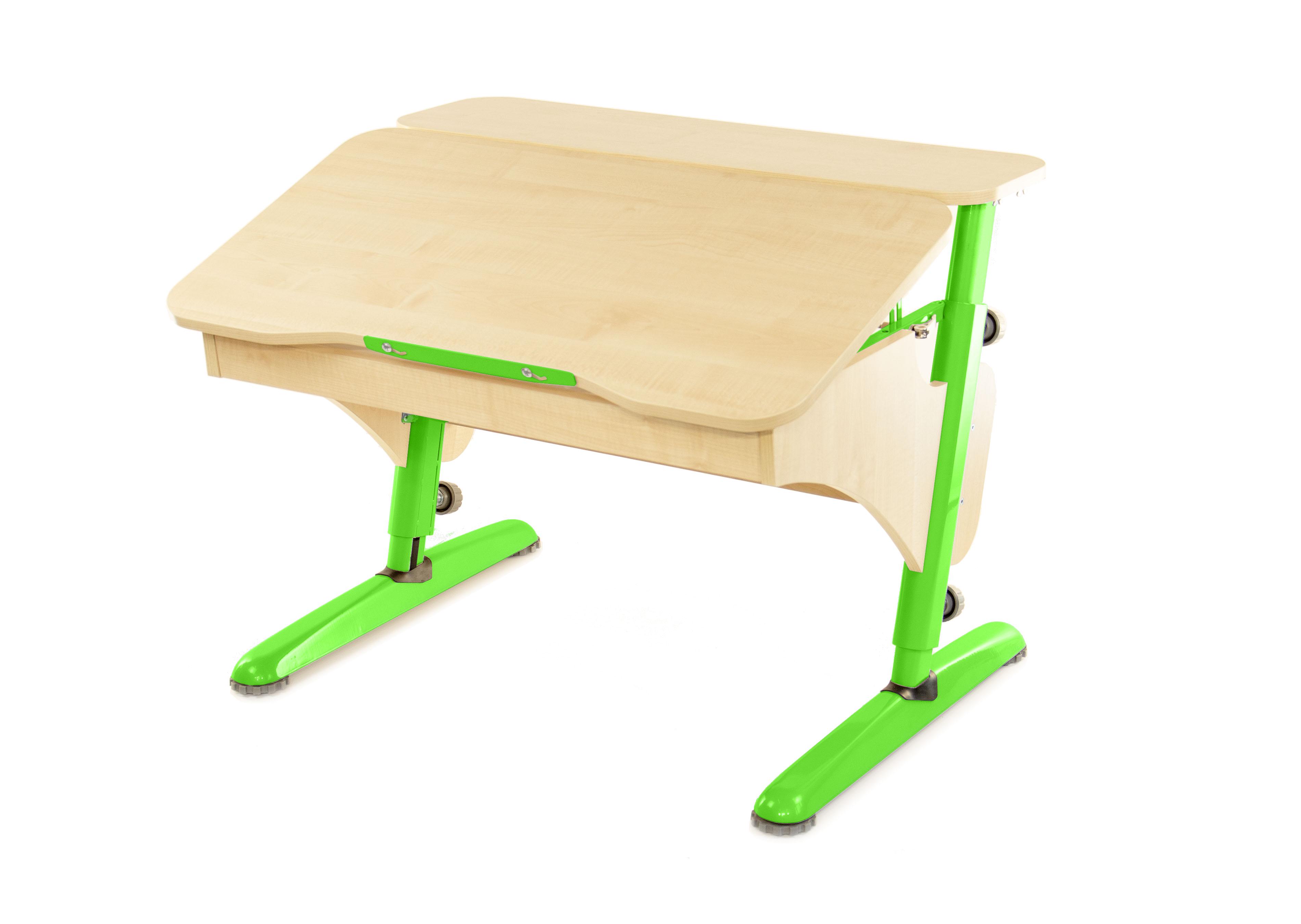 Парта детская Pondi Эгономик Клен/Зеленый
