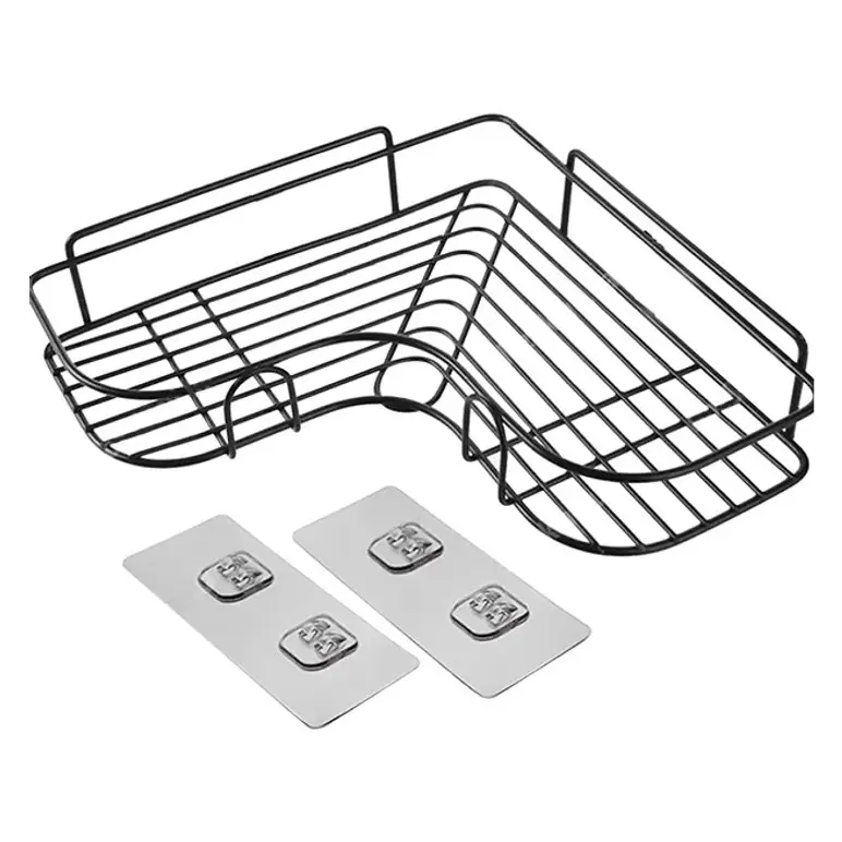 Полиця кутова металева для ванної/кухні 36х26,7х8 см - фото 3 Полиця кутова металева для ванної/кухні 36х26,7х8 см - фото 3