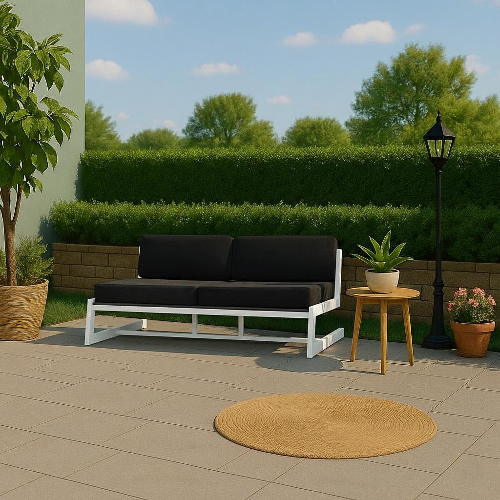 Диван металевий AVVS tech Атлас вуличний лофт оксфорд 126 см Чорний/Білий (30222911) - фото 4 Диван металевий AVVS tech Атлас вуличний лофт оксфорд 126 см Чорний/Білий (30222911) - фото 4