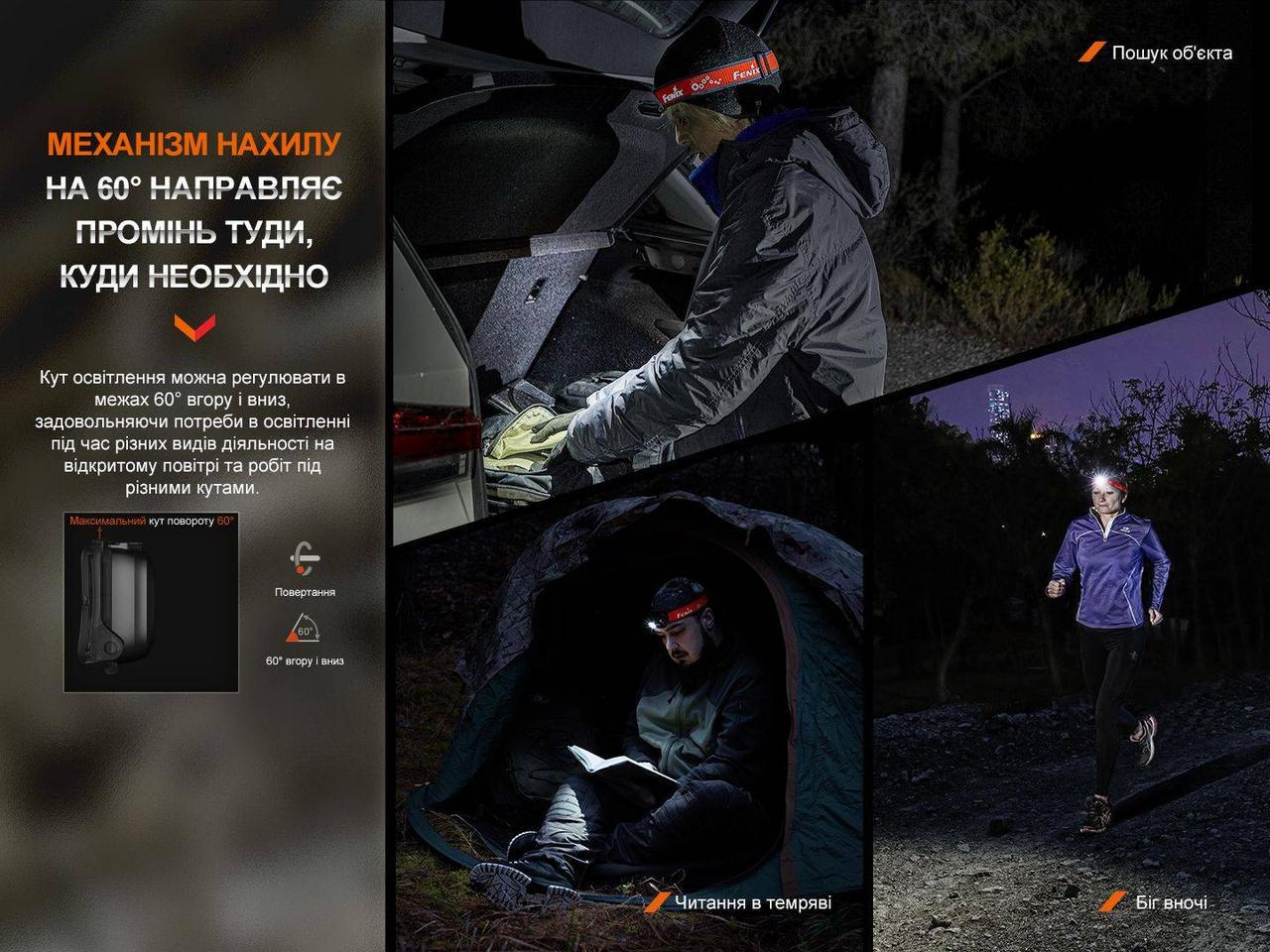 Фонарь налобный Fenix HL16 AAA Светло-зеленый (2306744395) - фото 6