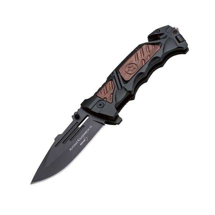 Нож складной Boker Plus AK - 14 Black Blade 440C Liner Lock Black (01KAL14)