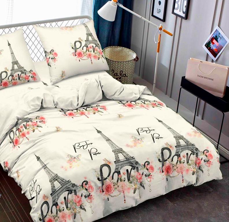 Постельное белье Zastelli Париж JH10051-10 жатка семейное 2х145х210 Молочный (20600)