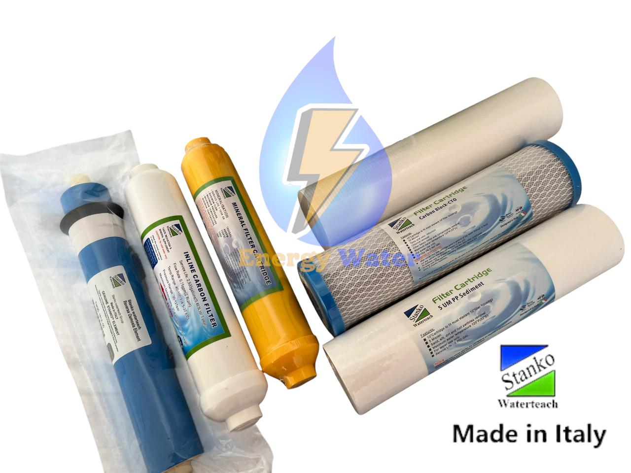 Комплект картриджів із мембраною для фільтра зворотного осмосу з мінералізатором 6 шт. - фото 3 Комплект картриджів із мембраною для фільтра зворотного осмосу з мінералізатором 6 шт. - фото 3