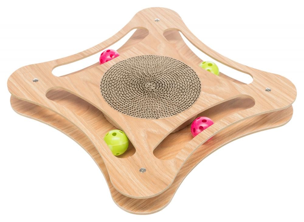 Драпак с деревянной рамкой для котов 35х4х35 см