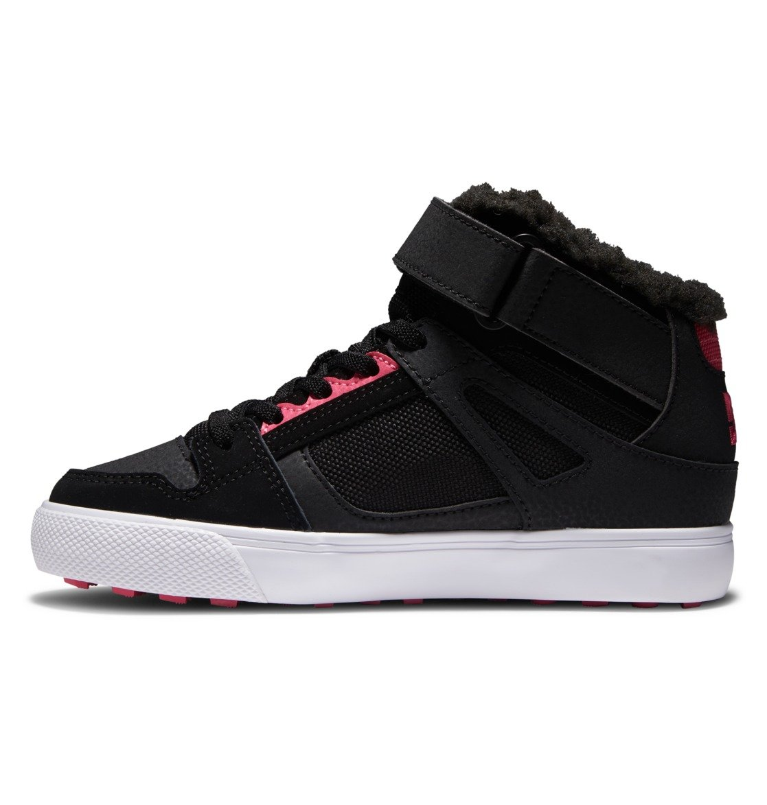 Кросівки DC Shoes Pure High Top Wnt р. 37/6/24,5 см Чорний/Рожевий - фото 2 Кросівки DC Shoes Pure High Top Wnt р. 37/6/24,5 см Чорний/Рожевий - фото 2