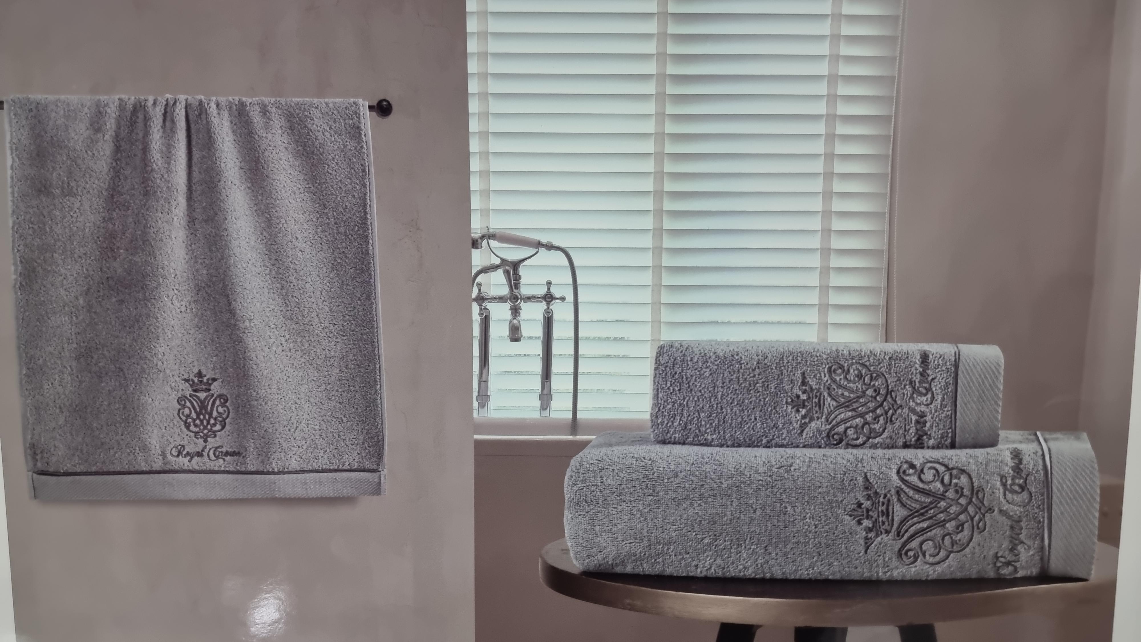 Набор полотенец Maison D'or Royal Crown 30х50/50х100/85х150 см Серый