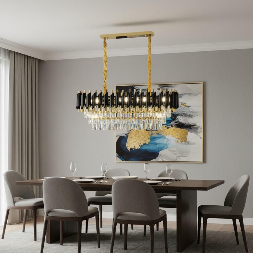 Люстра Zilini JY1913/800х300 Золотистый/Черный (30106413)