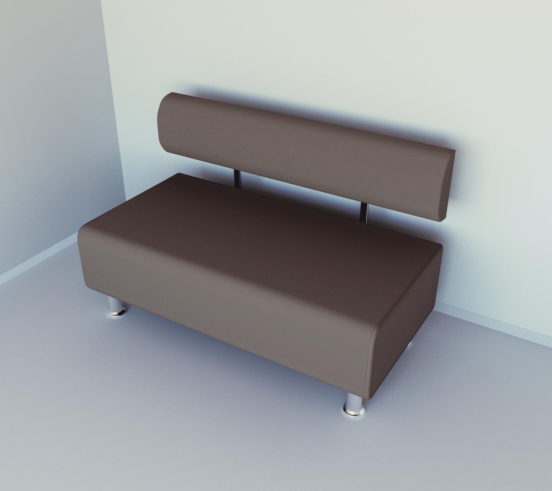 Диван офісний прямий Tobi Sho Ловіс-42 без підлокітників 1200x540x750 мм шкірзам Капучино (2242) - фото 3