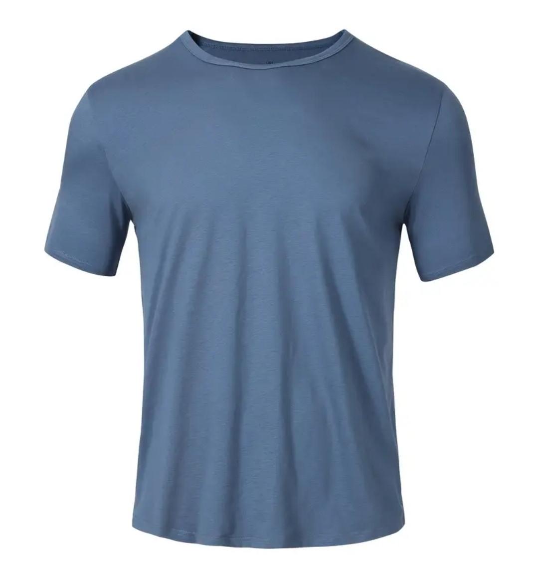 Футболка мужская однотонная 2XL Джинс (2513243328)