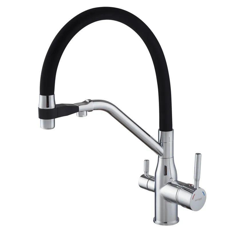 Смеситель для кухни MIXXUS Gravity 021 Refl Black (MI6977)