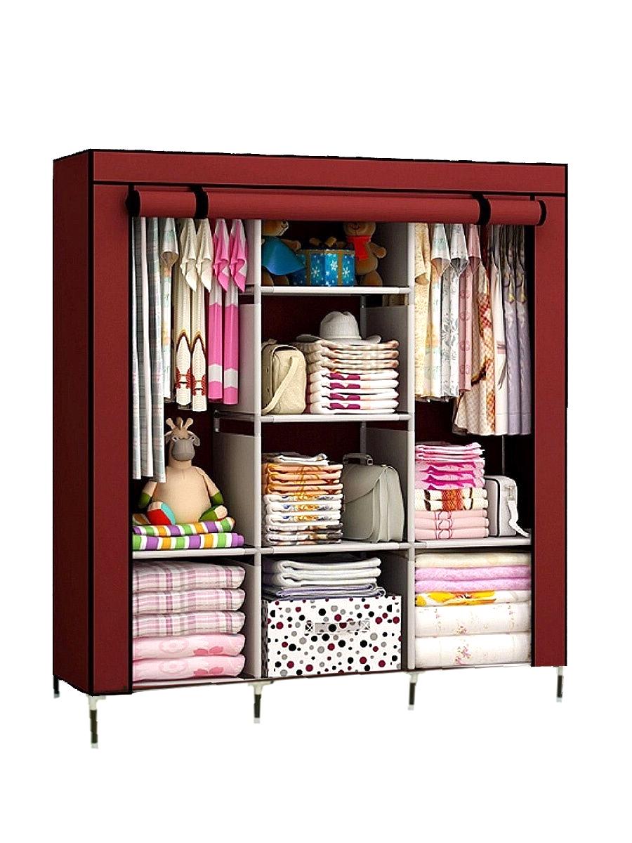 Шкаф складной тканевый на 3 секции Светло-коричневый (104-10227525)