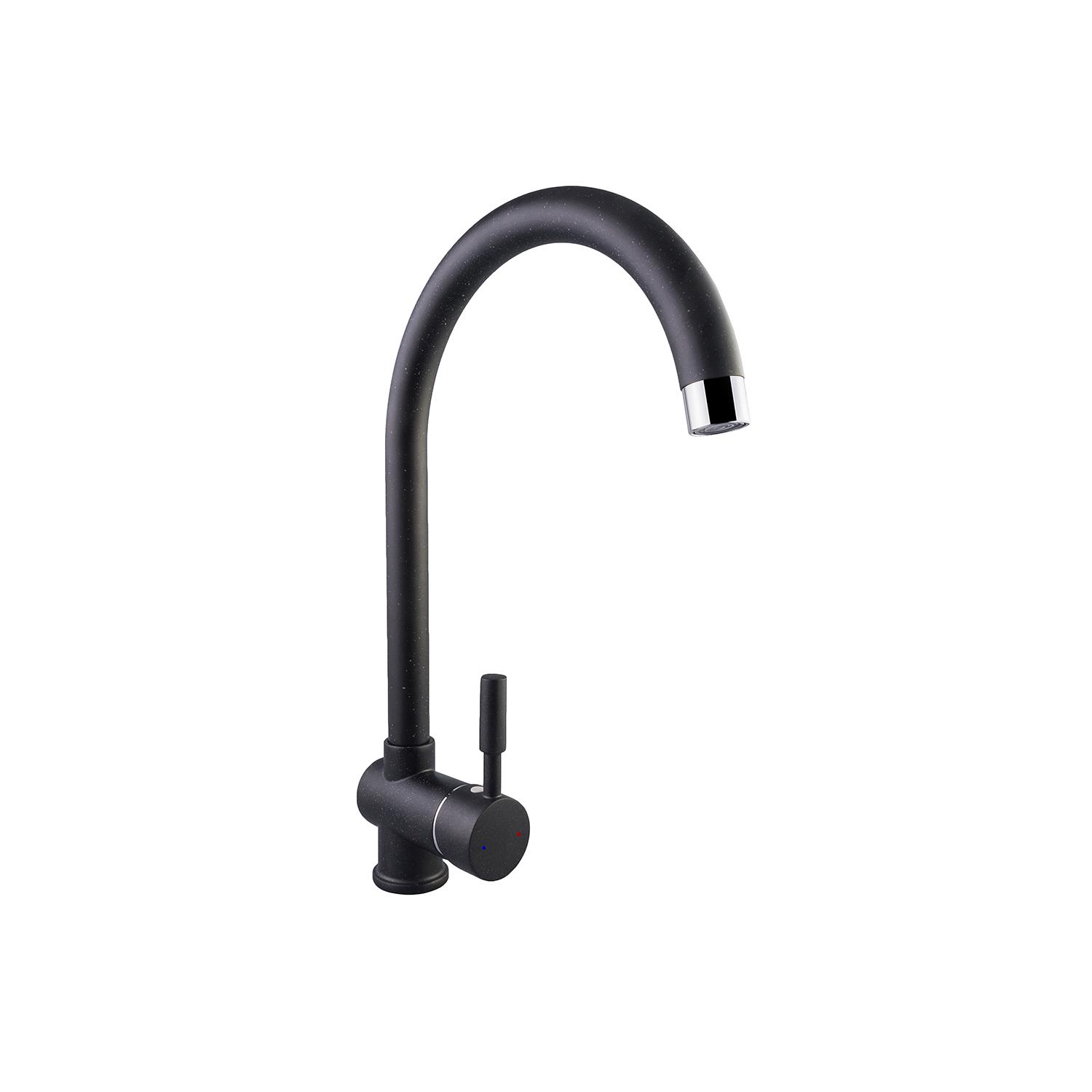 Змішувач для кухні KRONER Mosel-B035 CV020537 одноважільний Чорний (141717)