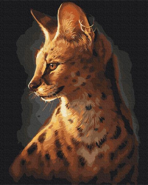 Картина по номерам Brushme Хищный оцелот 40х50 см в термопакете (BS28845)