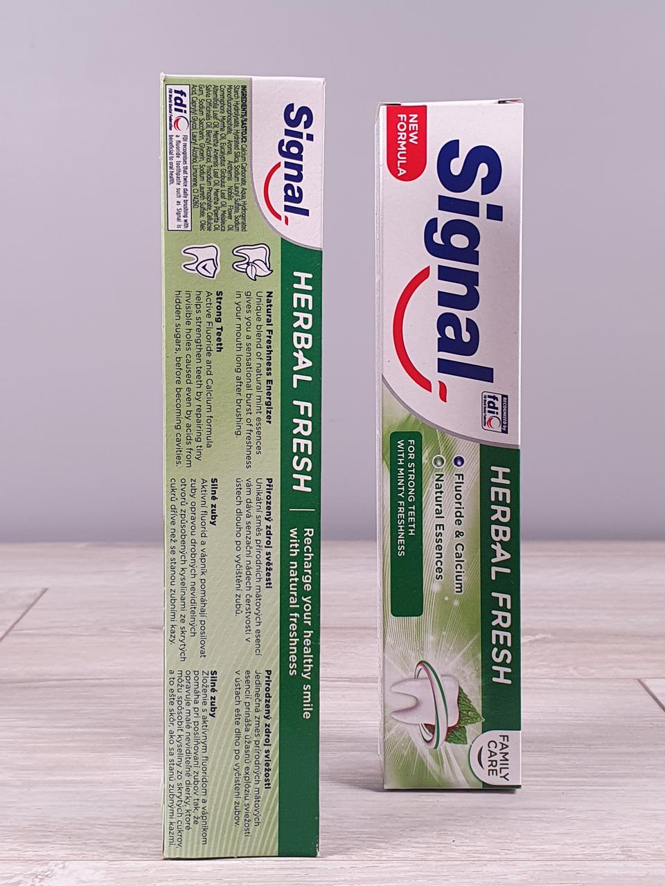 Зубна паста Signal Herbal Fresh 75 мл (1912511602) - фото 2 Зубна паста Signal Herbal Fresh 75 мл (1912511602) - фото 2