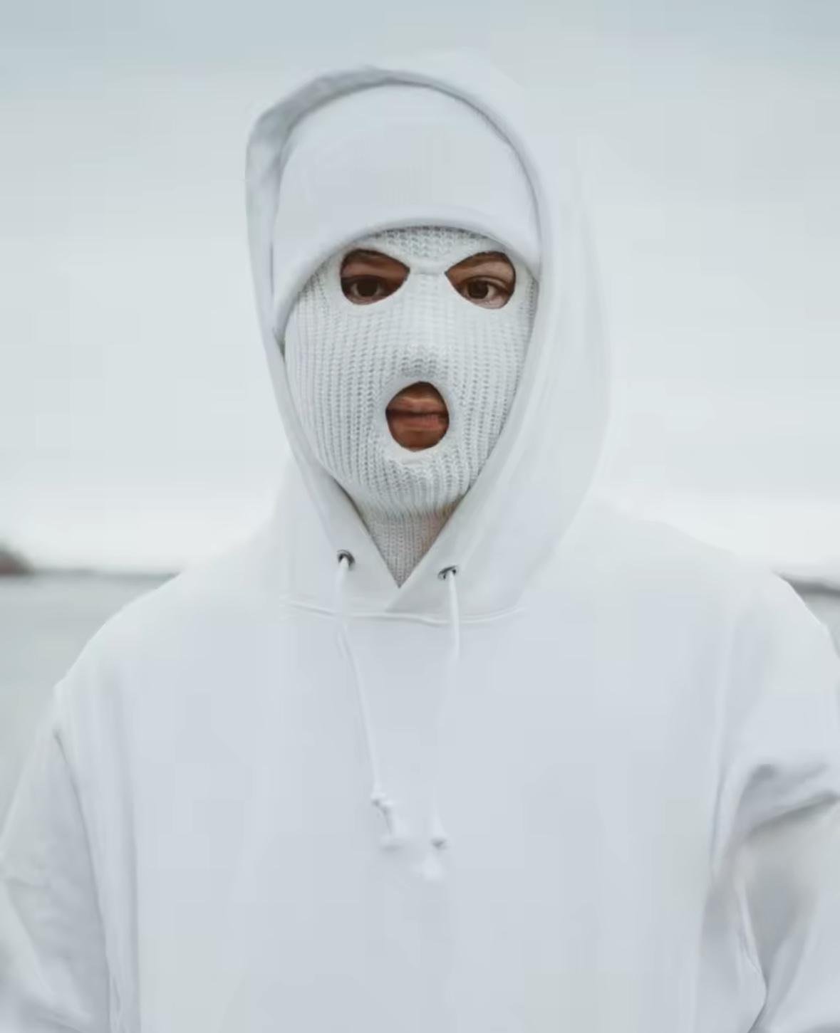 Балаклава Бандитка 2в1 унисекс Белый - фото 2