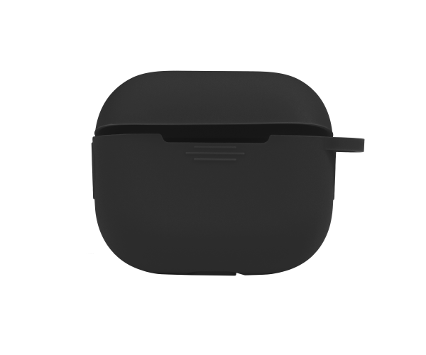 Чехол-футляр для наушников Silicone Case with microfibra для Samsung Buds FE/Buds 2/Buds 2 Pro/Buds Live Black