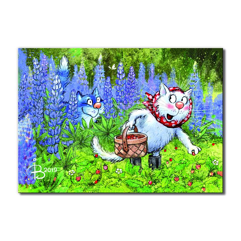 Модульная картина По ягодки 1 модуль 80x120 см (_rinaz_20192146)