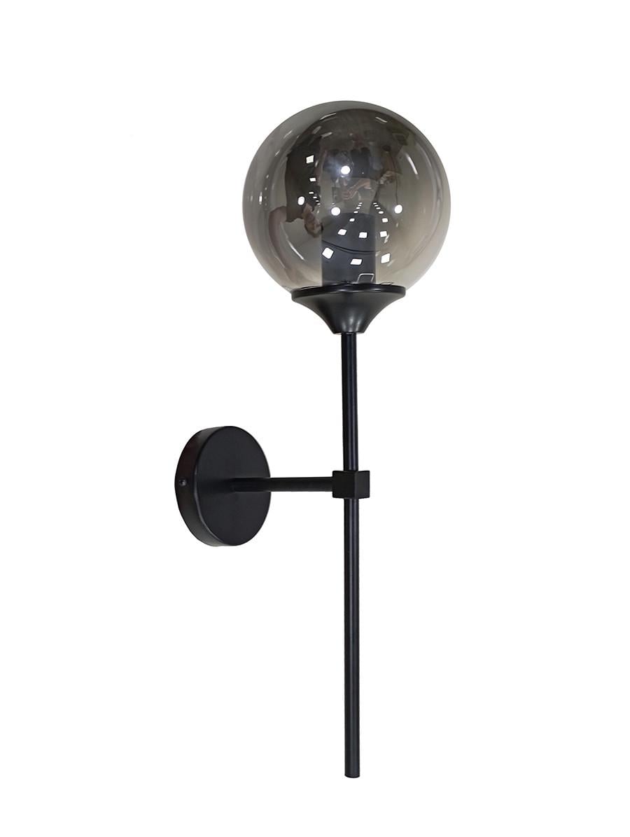 Бра Levistella 752LW9521-1 BK+BK Модерн со стеклянным плафоном Графитовый/Черный (1887932592)