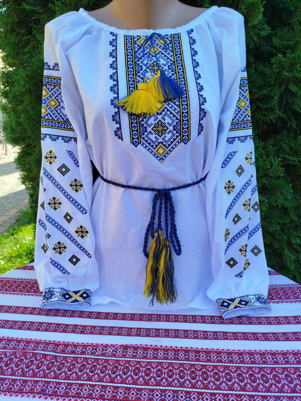 Вишиванка жіноча Квітковий орнамент український р. 42 (1109817708) - фото 3 Вишиванка жіноча Квітковий орнамент український р. 42 (1109817708) - фото 3