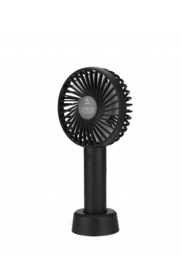 Вентилятор аккумуляторный ручной FAN 6502 SS-2 9419 Черный