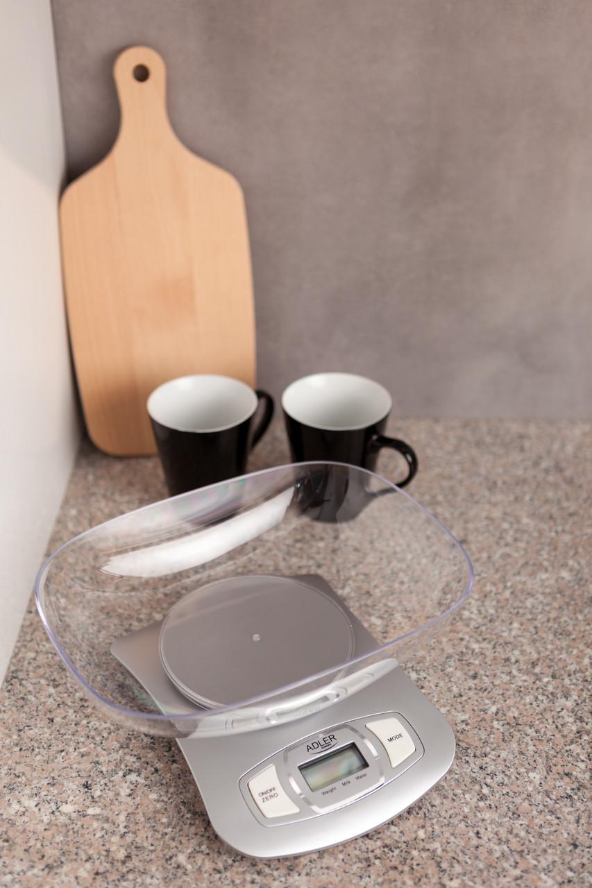 Весы кухонные электронные Adler AD 3137 silver - фото 7 Весы кухонные электронные Adler AD 3137 silver - фото 7