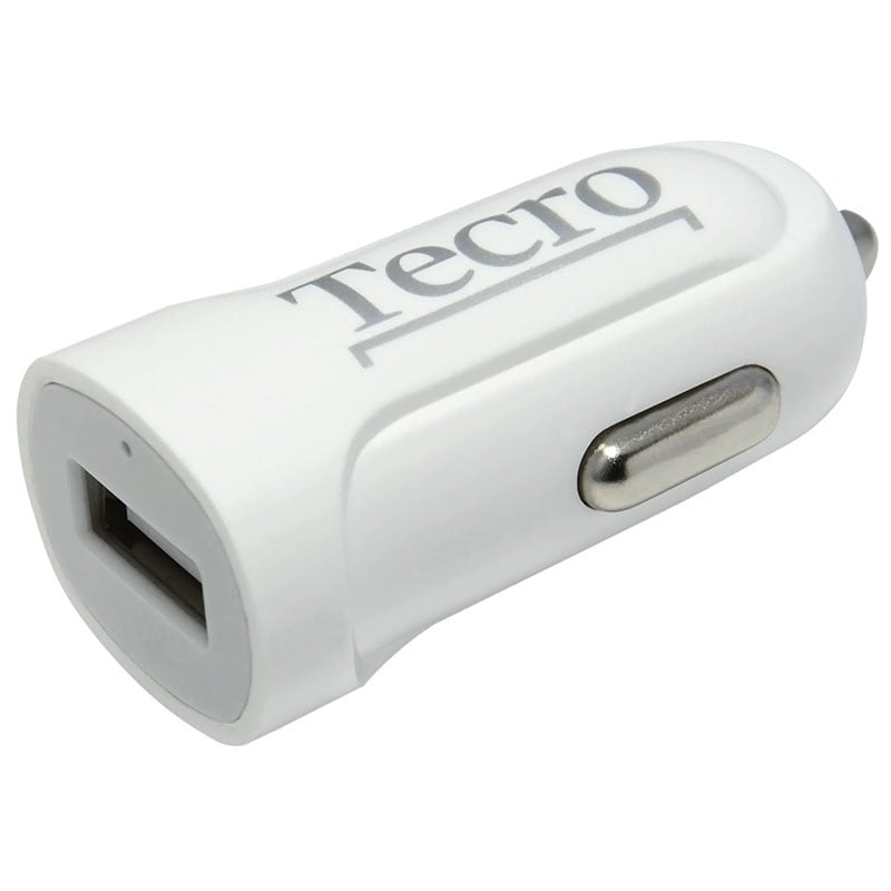 Зарядний пристрій автомобільний Tecro TCR-0121AW USB 2,1A/5V White (36826486)