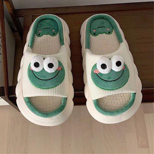 Домашние тапочки Лягушки р. 38-39 Бело-зеленый (M00229-2) - фото 7 Домашние тапочки Лягушки р. 38-39 Бело-зеленый (M00229-2) - фото 7