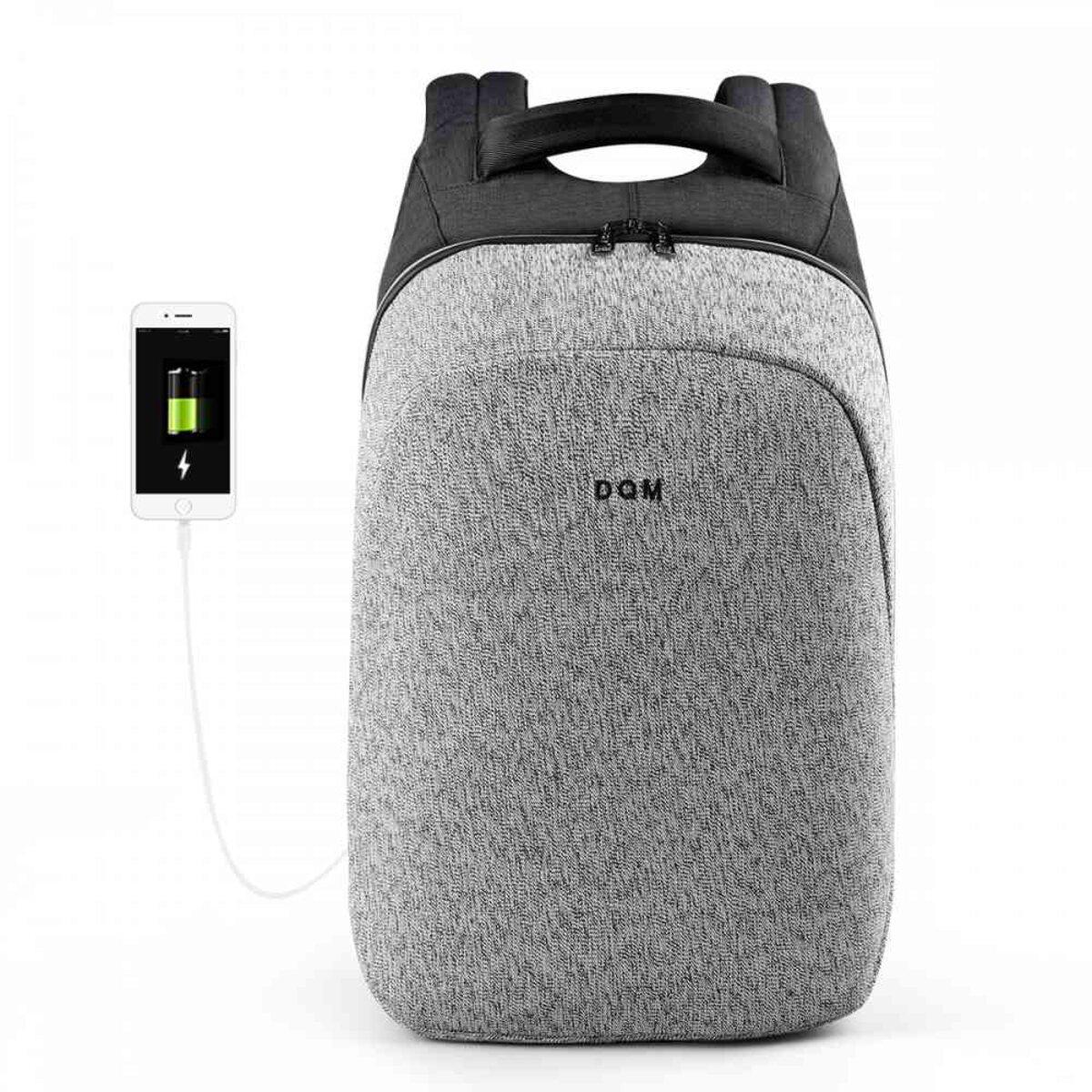 Рюкзак с USB-портом Tigernu D-83351 для ноутбуков 15,6" Темно-серый (D-83351BlGr)