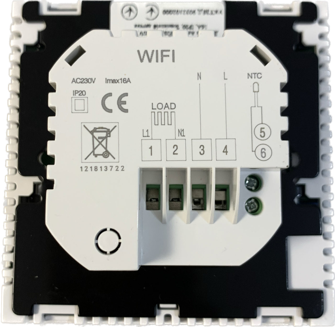 Терморегулятор для електричної підлоги TermoAir 16A03-1BL-WiFi - фото 2