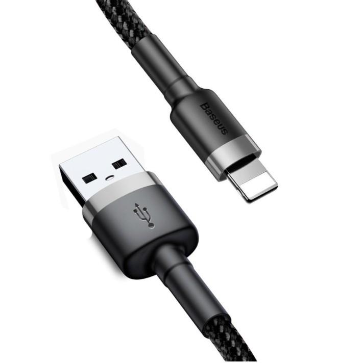 USB кабель BASEUS Lightning cafule 1,5A 2 м Black - фото 8