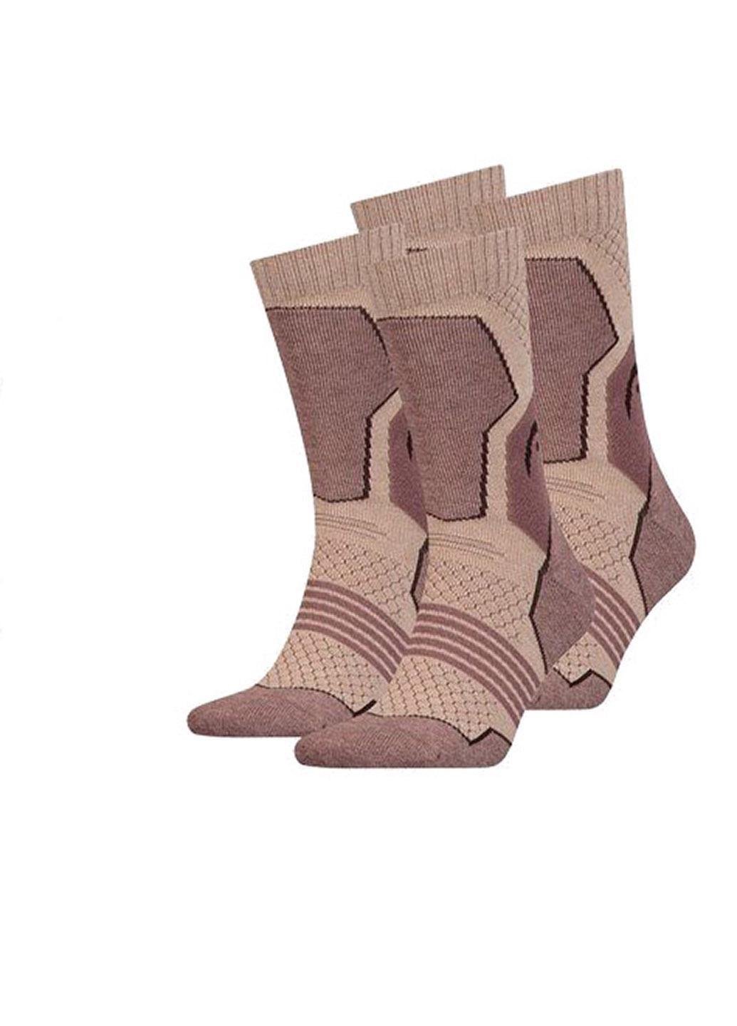 Набор носков трекинговых Head Hiking Crew 35-38 2 пары Brown/Melange (781001001-857-035-38)
