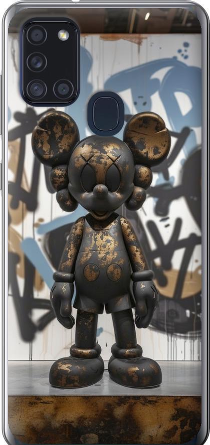 Чехол на Samsung Galaxy A21s A217F Bronze kaws v2 (6098u-1943-42517)