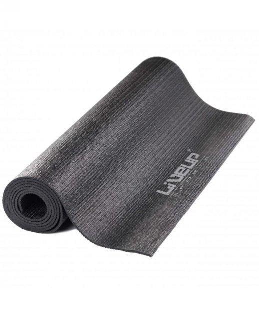 Килимок для йоги LiveUP Yoga Mat Total 80x61x0,4 см LS3231-04blk Black - фото 2