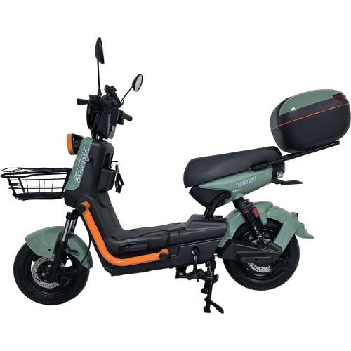 Велосипед с электромотором Spark BOOST 14" 72V 1200W 25 Ah Зеленый шалфей (000249192)