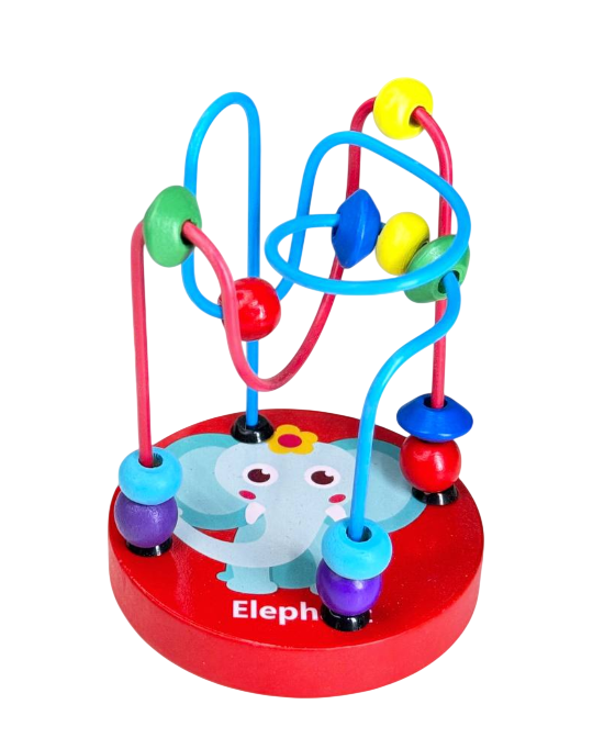 Деревянная игрушка пальчиковый лабиринт Limo Toy Радуга MD 0810 Слоненок (2662764924)