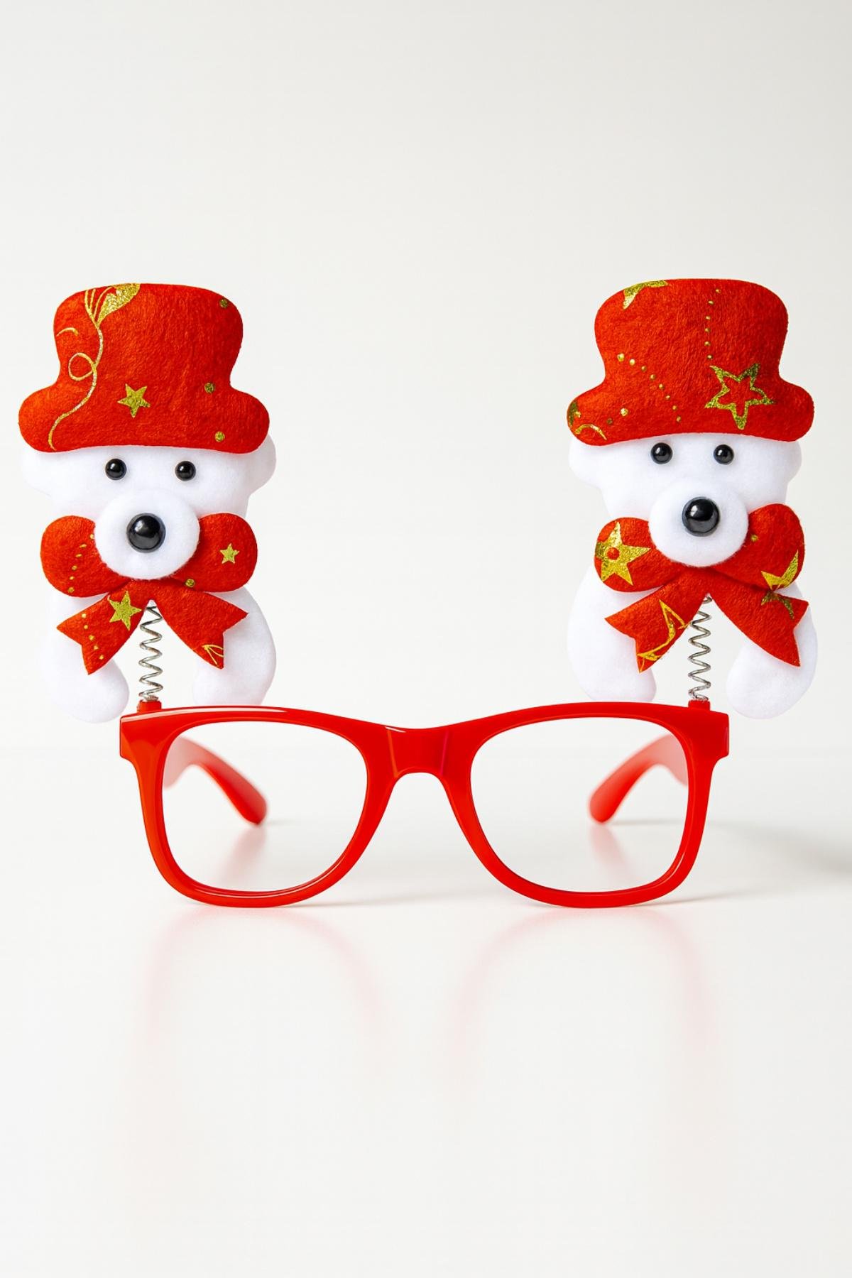 Очки карнавальные Новогодние Мишки без стекла универсальные (29674742)
