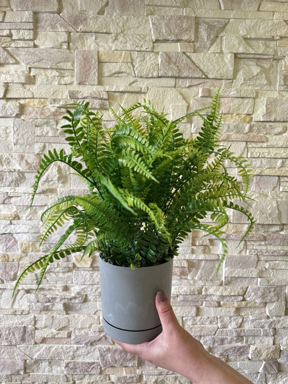 Вазон с искусственным папоротником ПЛАСТМАКС (25087355) - фото 3 Вазон с искусственным папоротником ПЛАСТМАКС (25087355) - фото 3