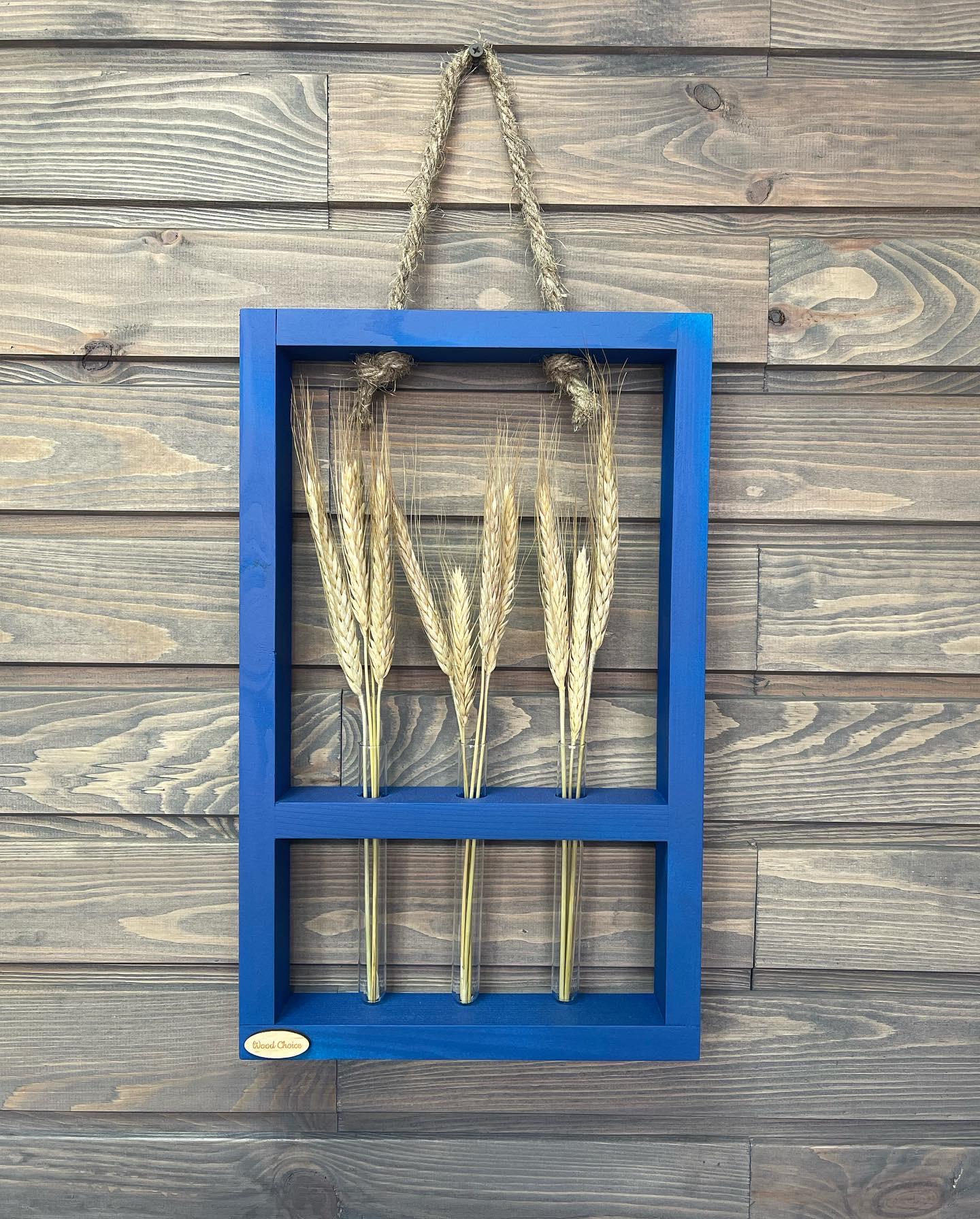 Подставка с колбами для цветов 25х40 3 шт. Синий - фото 1 Подставка с колбами для цветов 25х40 3 шт. Синий - фото 1