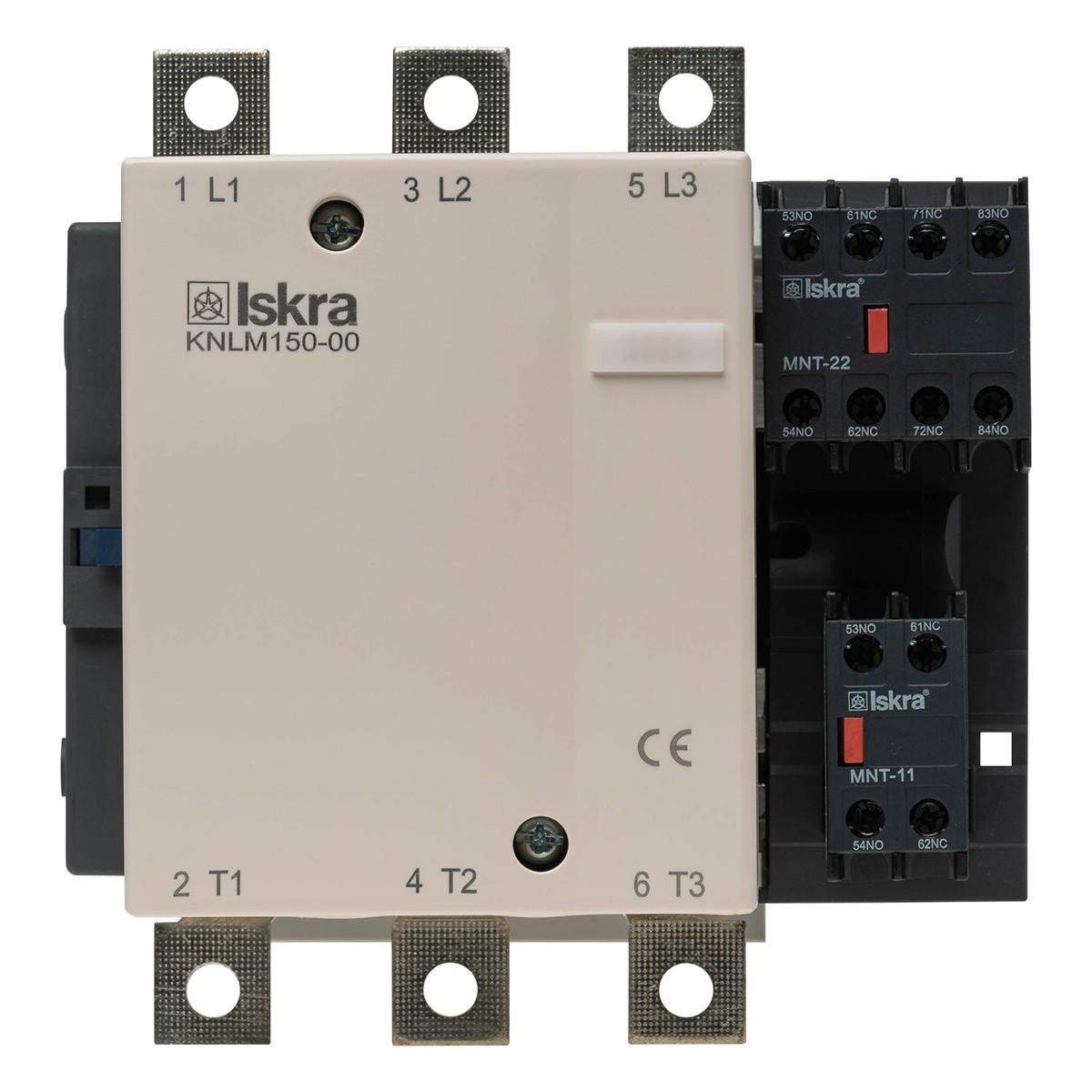 Контактор Iskra KNLM150-00 150 А 220/230 В 50/60 Hz (786030057000) - фото 3 Контактор Iskra KNLM150-00 150 А 220/230 В 50/60 Hz (786030057000) - фото 3