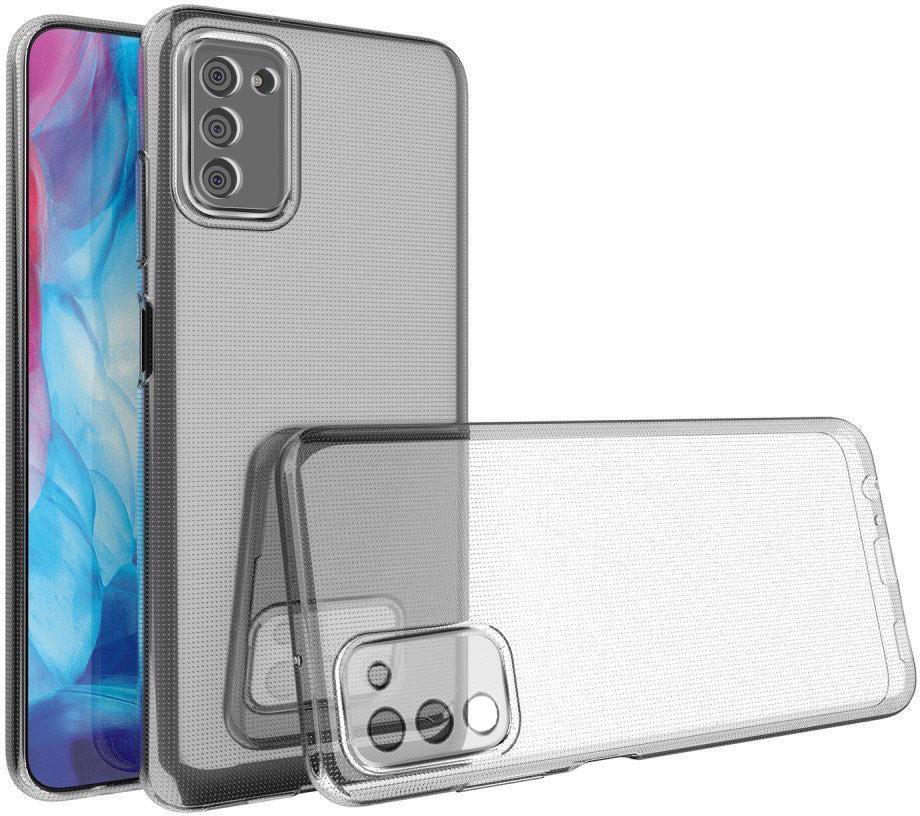 Прозрачный Чехол Samsung Galaxy A03s A037 (ультратонкий силиконовый) (23978)