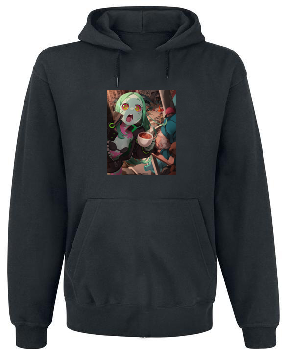 Толстовка без блискавки Rebecca Edgerunners S Чорний (65164) Толстовка без блискавки Rebecca Edgerunners S Чорний (65164)