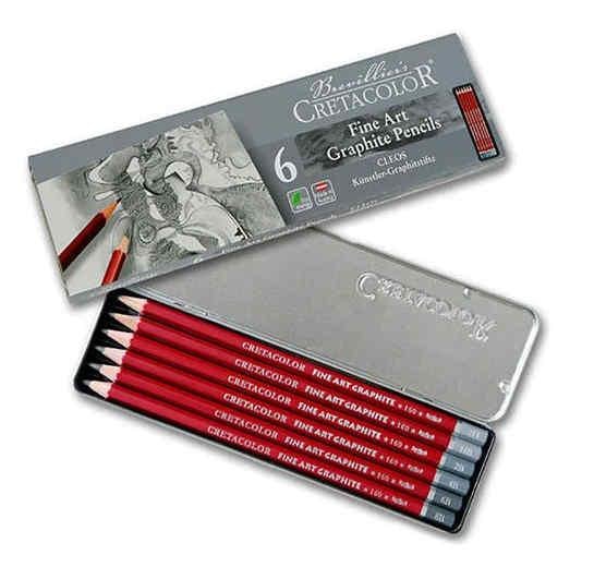 Набір графітних олівців Cretacolor Cleos 6 шт.